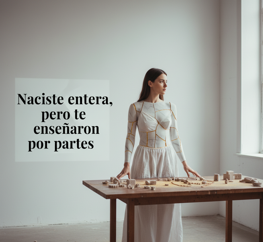 Naciste entera, pero te enseñaron por partes